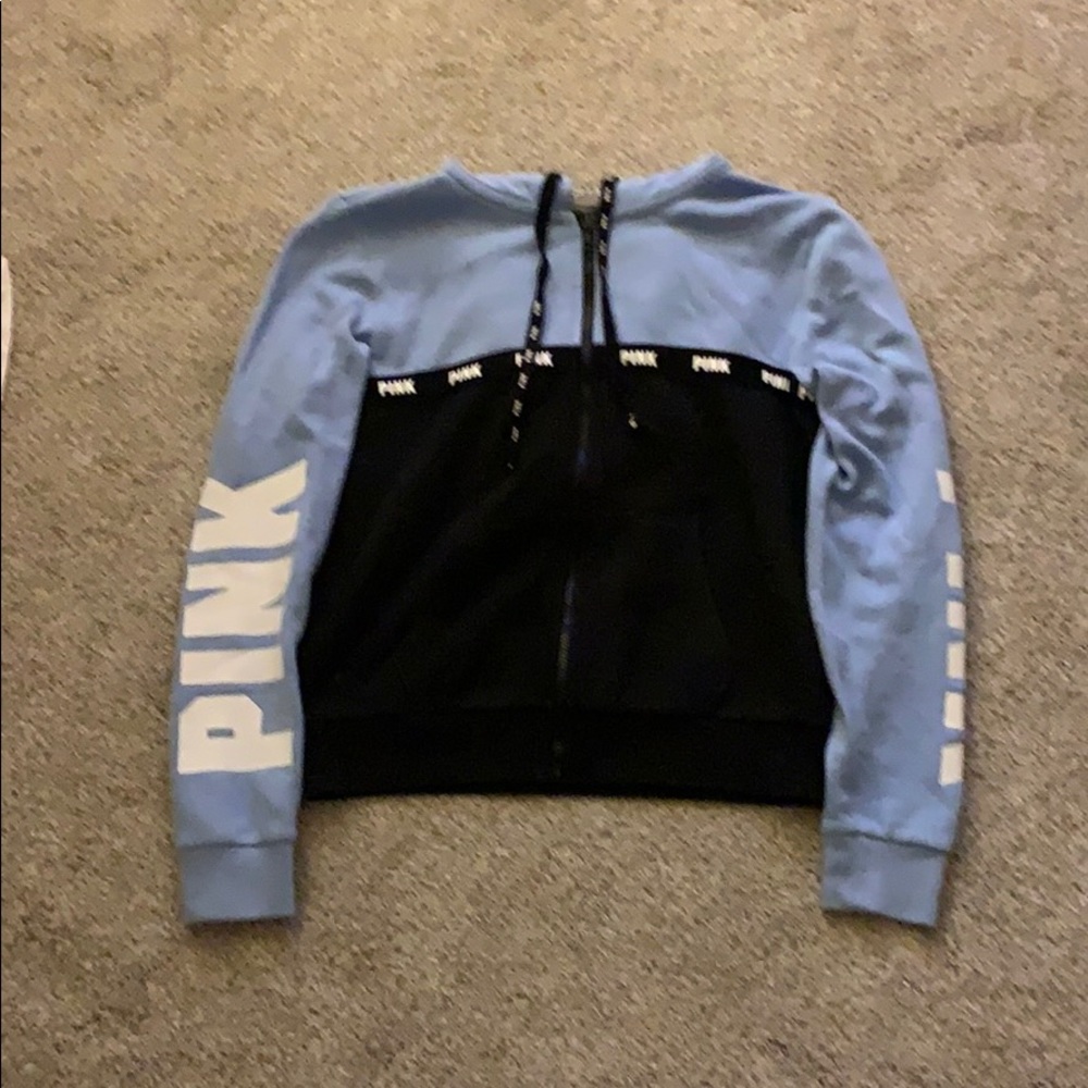 pink zip up